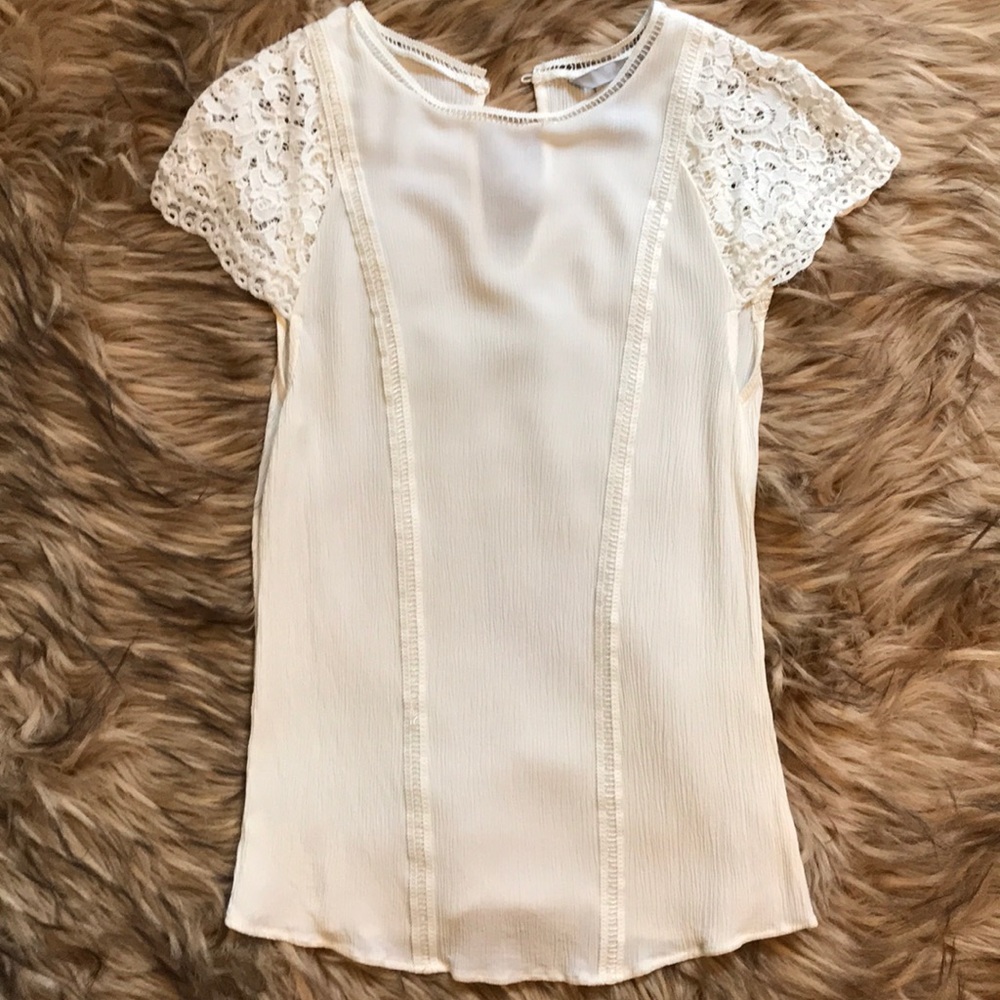H&M ivory top